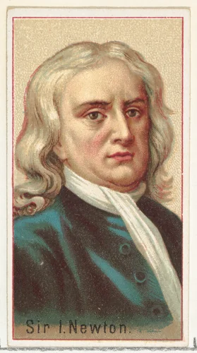 Sir Isaac Newton, printer's sample for the World's Inventors souvenir album (A25) for Allen & Ginter Cigarettes by Allen & Ginter, print, 1888