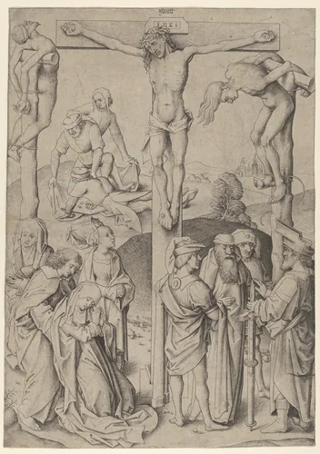 The Crucifixion by Master IAM, print, 1465-1495