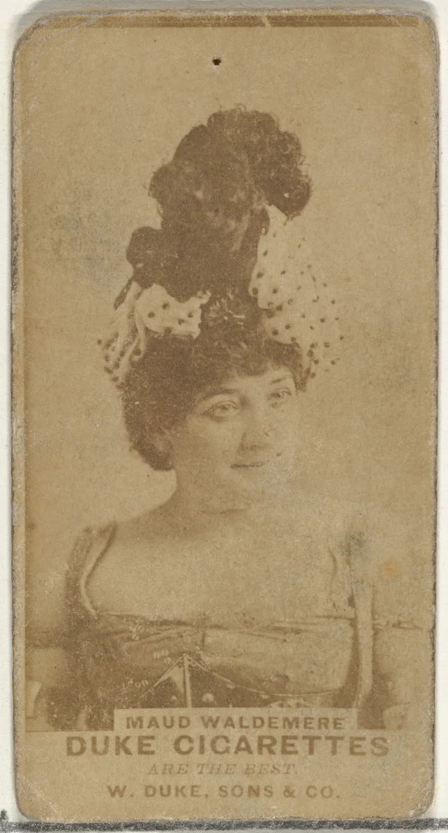 Maud Waldemere, from the Actors and Actresses series (N145-7) issued by Duke Sons & Co. to promote Duke Cigarettes by W. Duke, Sons & Co., photograph, 1880-1889