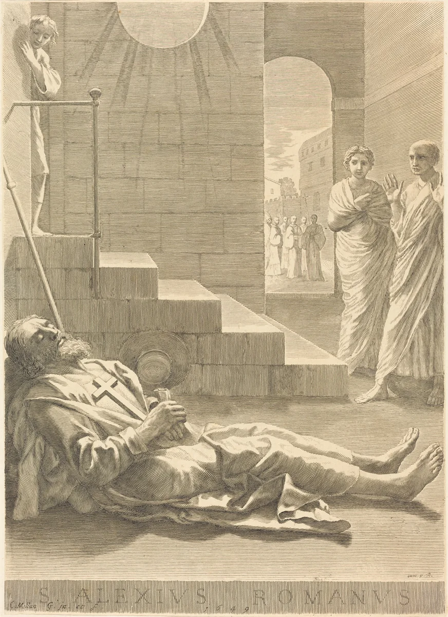 Saint Alexis by Claude Mellan, print, 1649