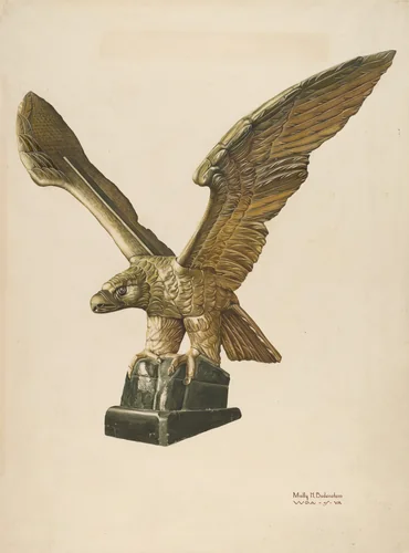 Eagle: Pilot House Ornament by Molly H. Bodenstein, index of american design, 1938