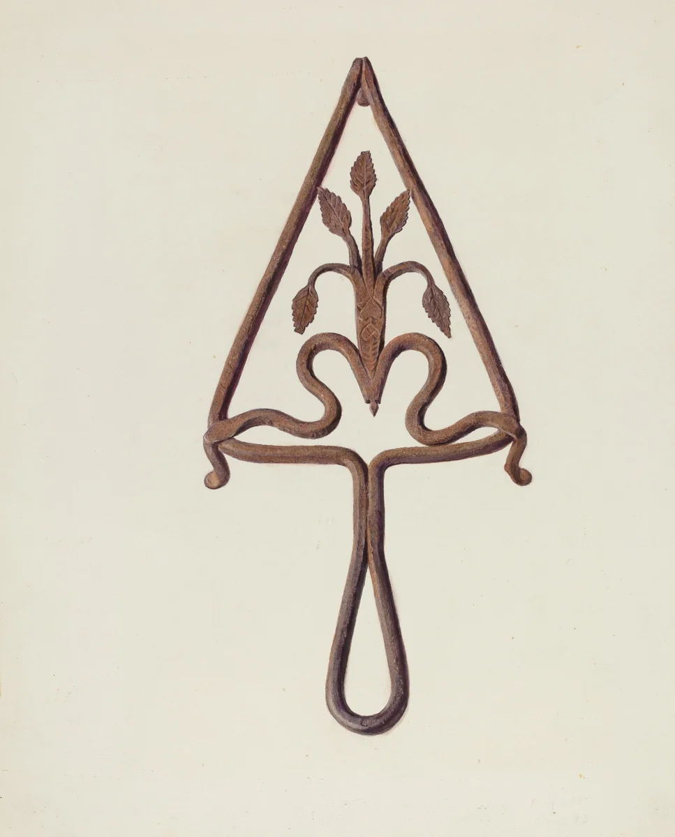 Trivet by Fritz Boehmer, index of american design, 1939