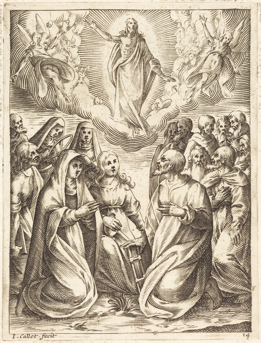 The Ascension by Jacques Callot, print, 1608-1611