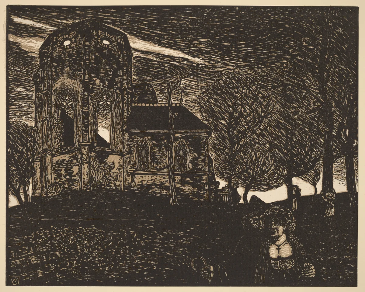 Springtime Storm by Wilhelm Laage, print, 1899