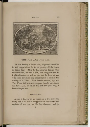 Headpiece (page 105) from The Fables of Aesop by Thomas Bewick, illustrated book, 1818