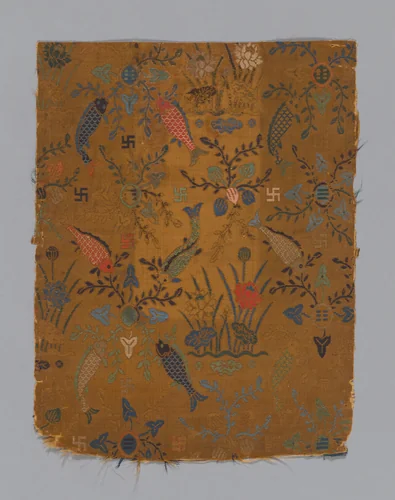 Fragment by China, textile, 1600-1800