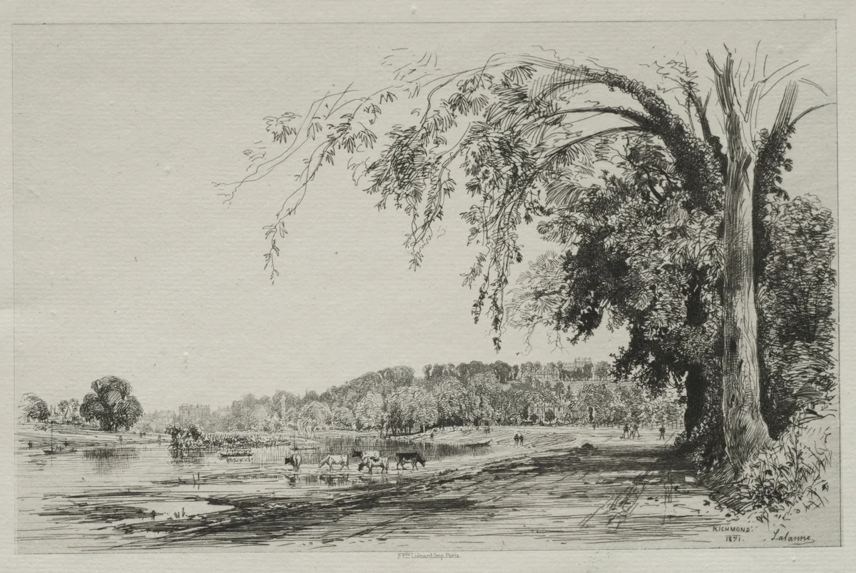 Richmond by Maxime Lalanne, print, 1871
