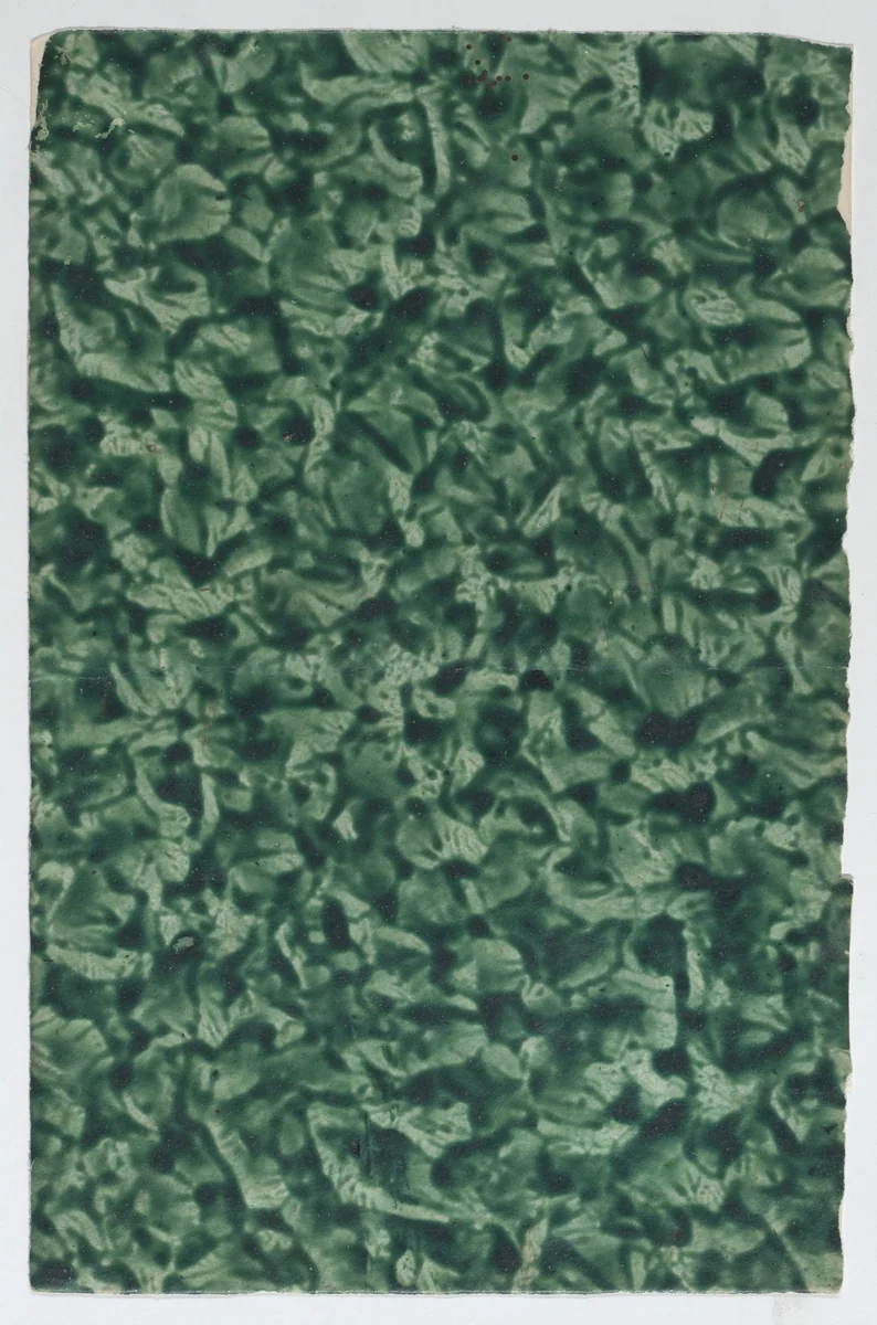 Green paste paper by anonymous, print, 1700-1800
