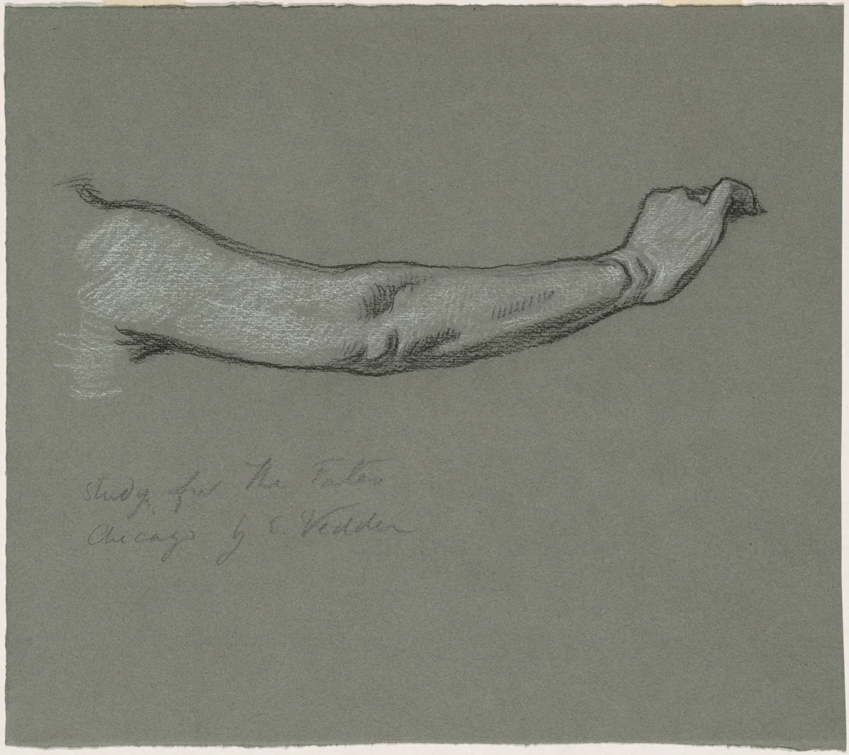 Study for "The Fates Gathering in the Stars" by Elihu Vedder, drawing, 1884-1887