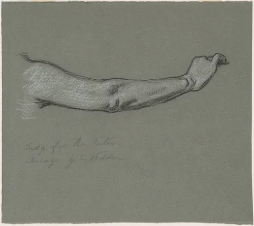 Study for "The Fates Gathering in the Stars" by Elihu Vedder, drawing, 1884-1887