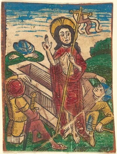 The Resurrection by German 15th Century, print, 1490