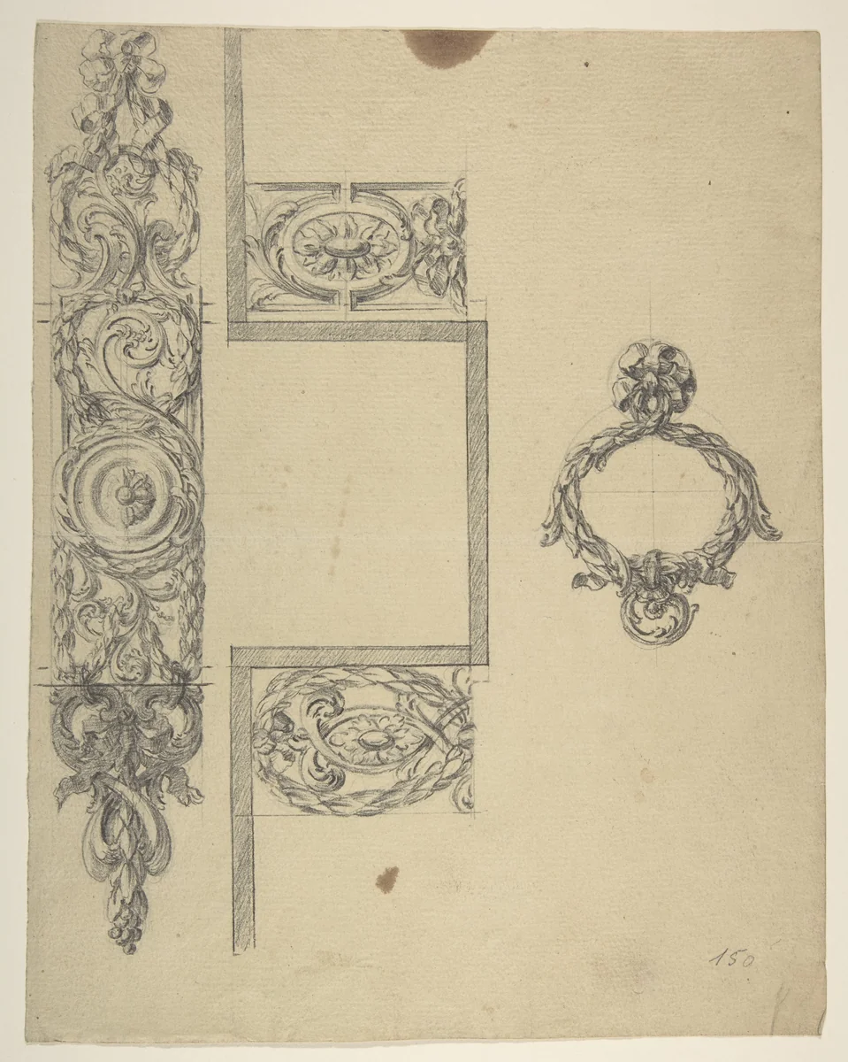 Design for Hardware by anonymous, drawing, 1800-1899