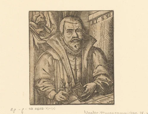 Portret van Sebastian Artomedes by anonymous, print, 1600-1625