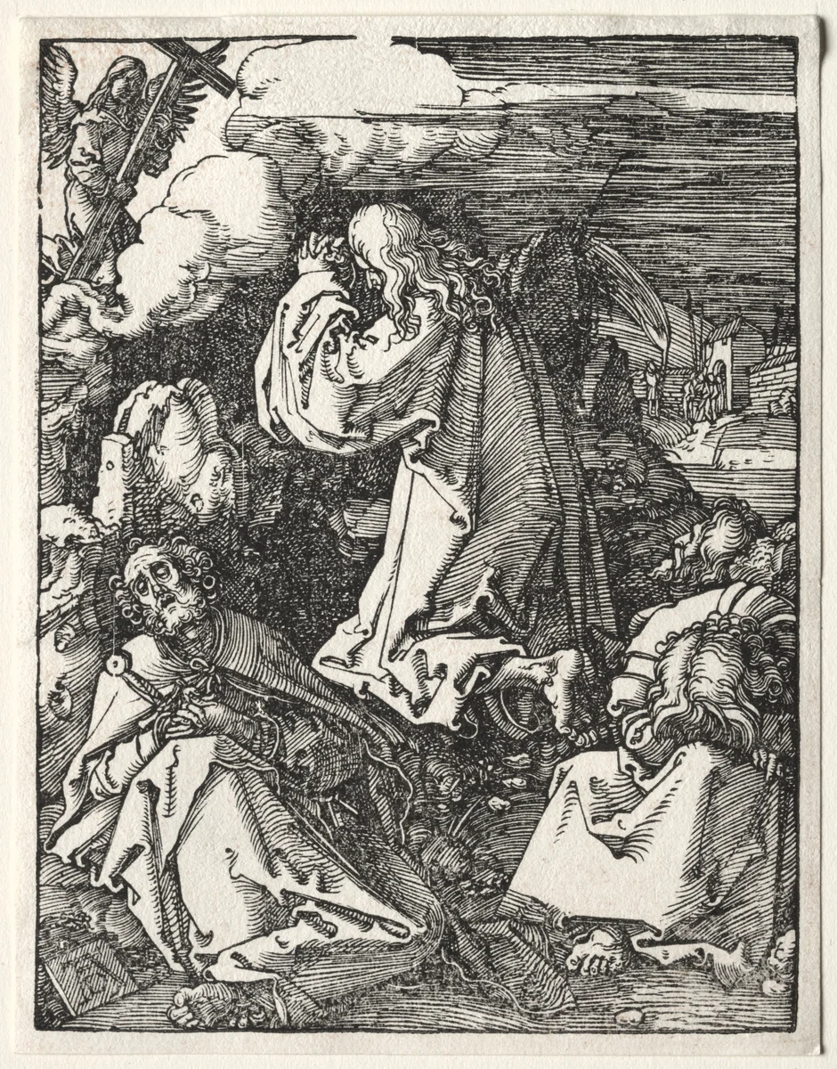 The Small Passion: Christ on the Mount of Olives by Albrecht Dürer, print, 1509-1511