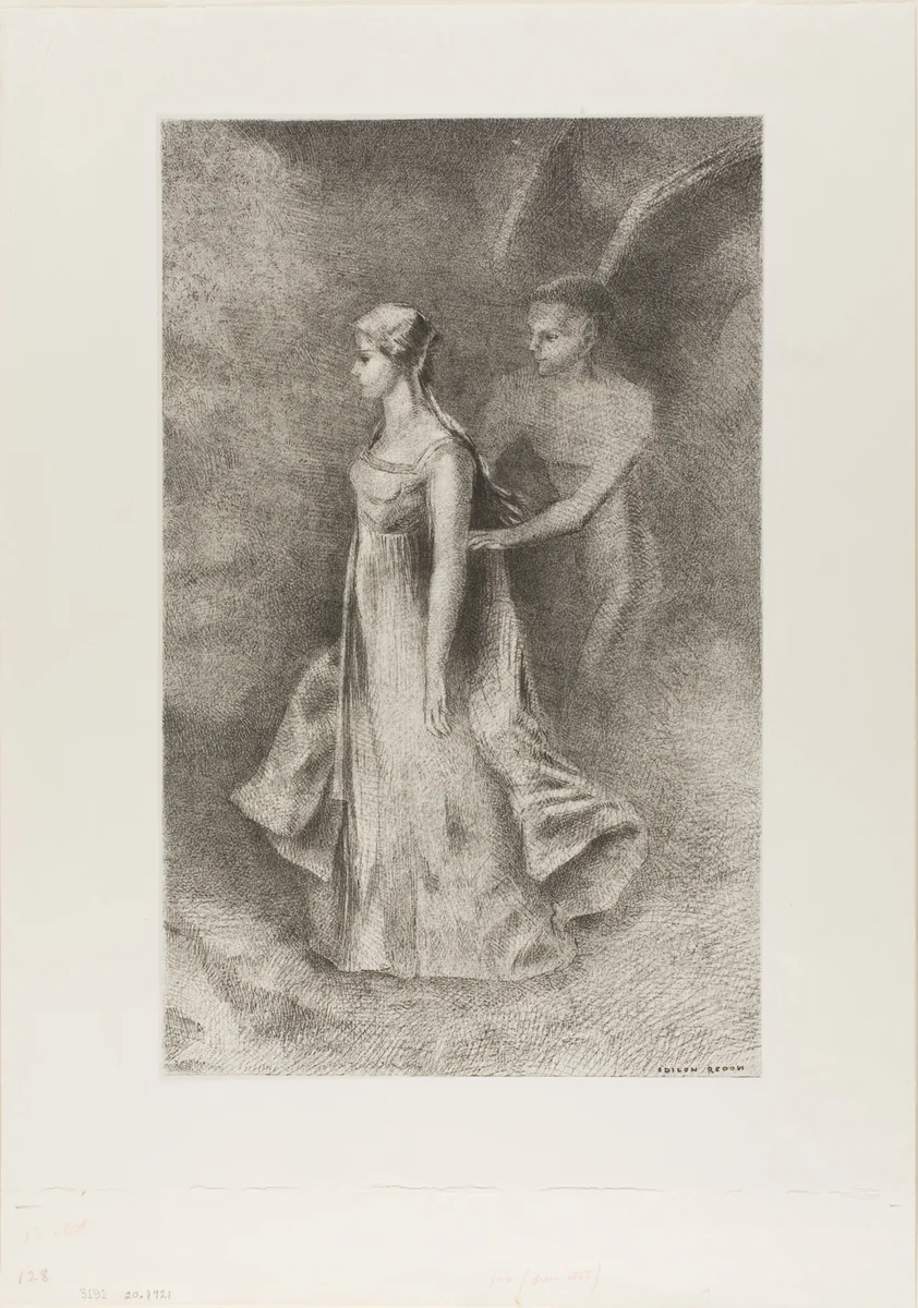 Obsession by Odilon Redon, print, 1894