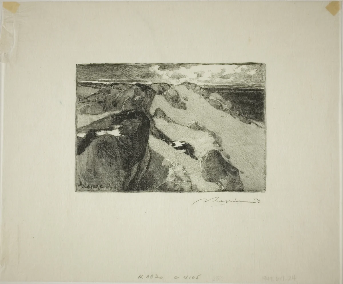 Arbonne: Le Gros Sablon by Louis Auguste Lepère, print, 1908