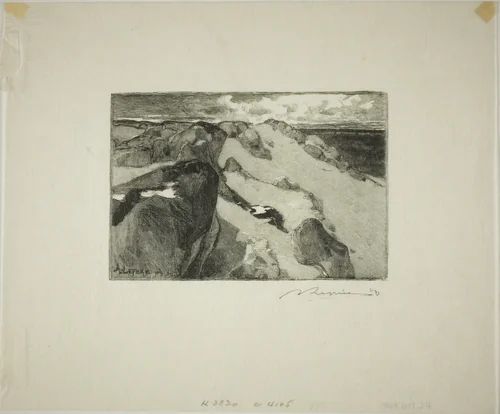 Arbonne: Le Gros Sablon by Louis Auguste Lepère, print, 1908