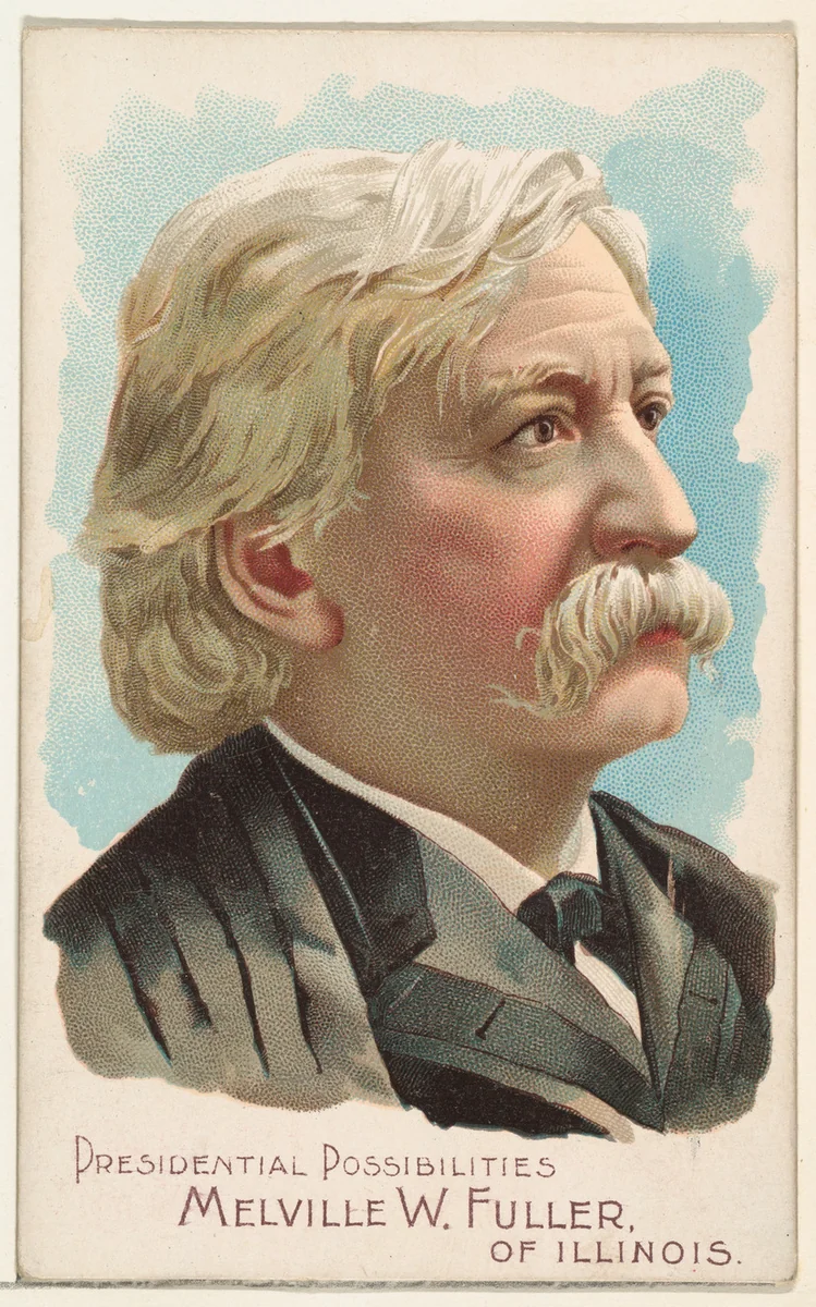 Melville W. Fuller of Illinois, from the Presidential Possibilities series (N124) issued by Duke Sons & Co. to promote Honest Long Cut Tobacco by W. Duke, Sons & Co., print, 1888