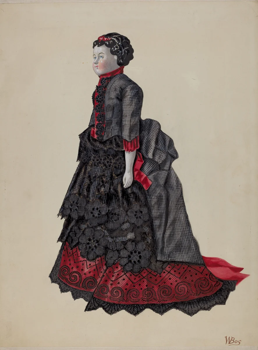 Doll - "Polly" by William Bos, index of american design, 1937