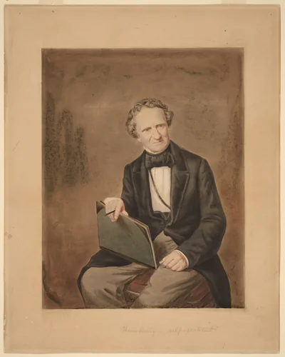 Self-Portrait by Thomas Sully, drawing, 1783-1872