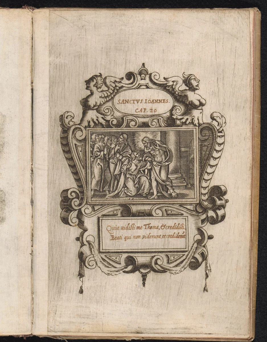 De ongelovige Thomas by anonymous, print, 1570-1610