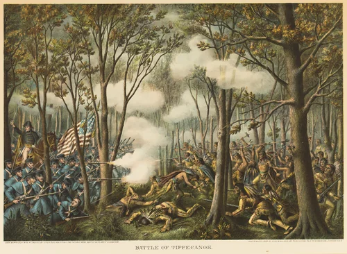 Battle of Tippecanoe by Unknown Artist, print, 1889
