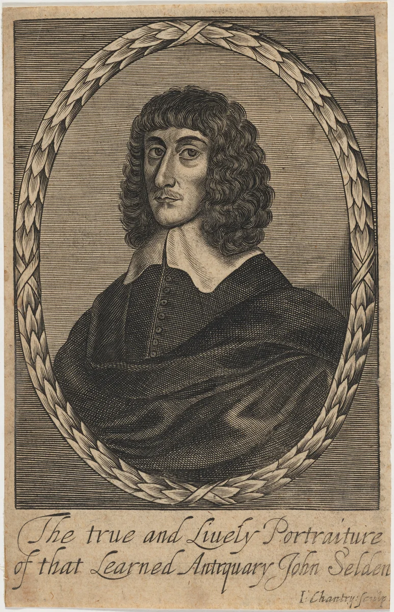John Selden, Jurist and Antiquary by John Chantry, print, 1661