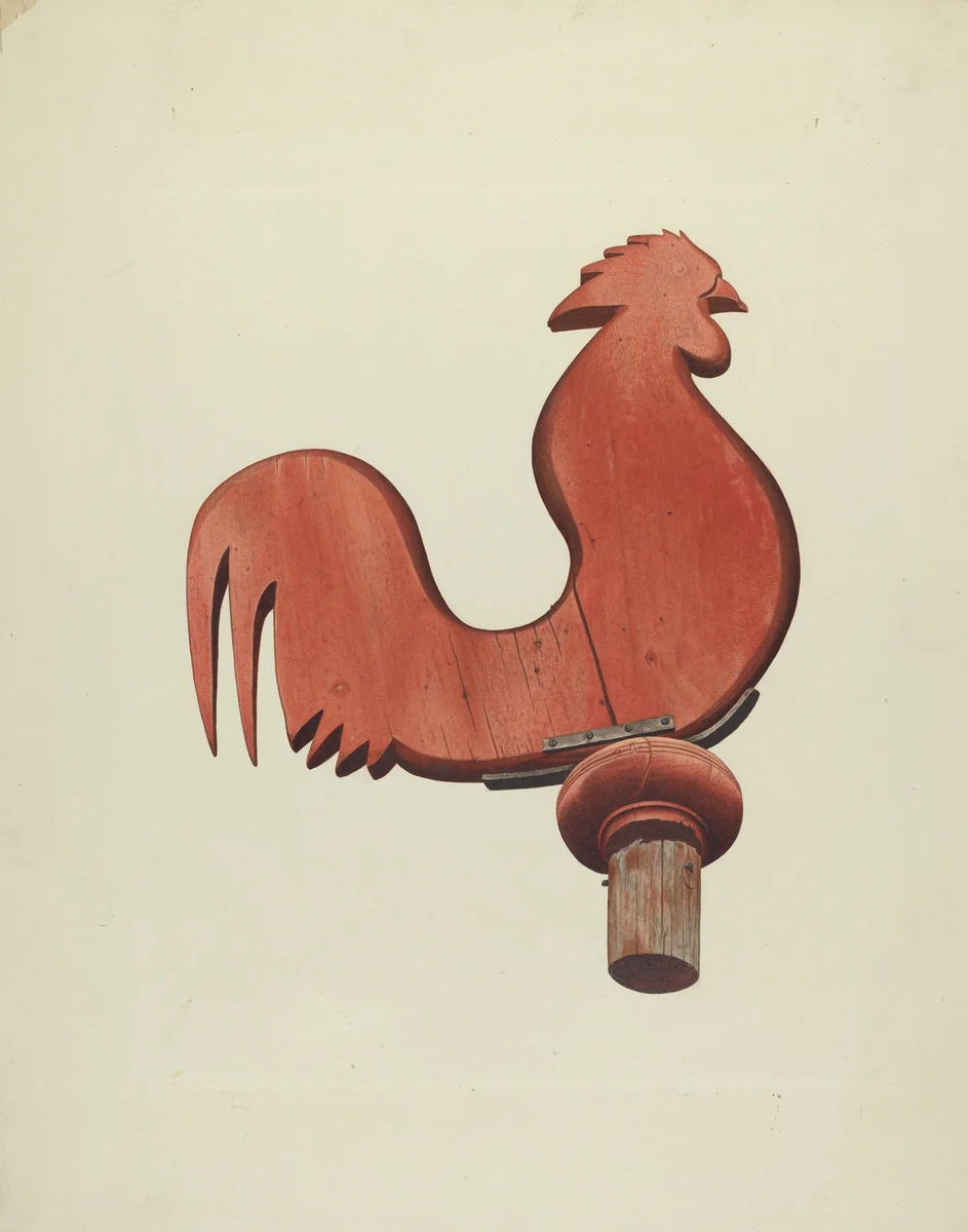 Weather Vane by John Sullivan, index of american design, 1939