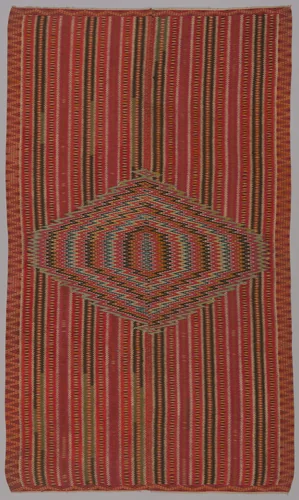 Sarape by Mexico, textile, 1750-1800