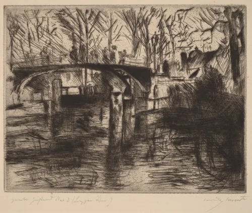 Aus Dem Tiergarten (From the Tiergarten) by Lovis Corinth, print, 1920