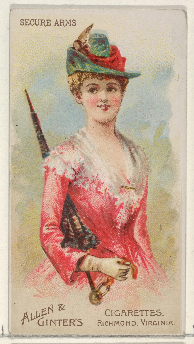 Secure Arms, from the Parasol Drills series (N18) for Allen & Ginter Cigarettes Brands by Allen & Ginter, print, 1888