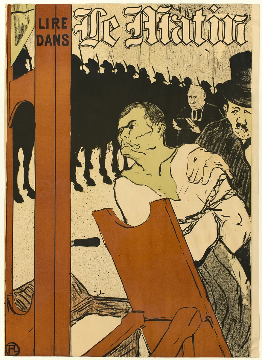 Au Pied de l'Echafaud by Henri de Toulouse-Lautrec, print, 1893