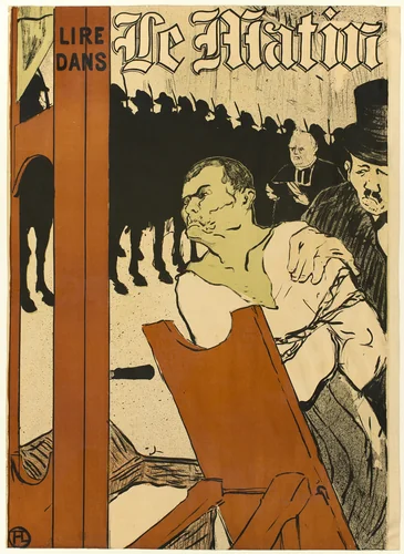 Au Pied de l'Echafaud by Henri de Toulouse-Lautrec, print, 1893