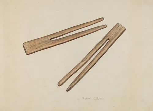 Clothes Pins by Robert Gilson, index of american design, 1938