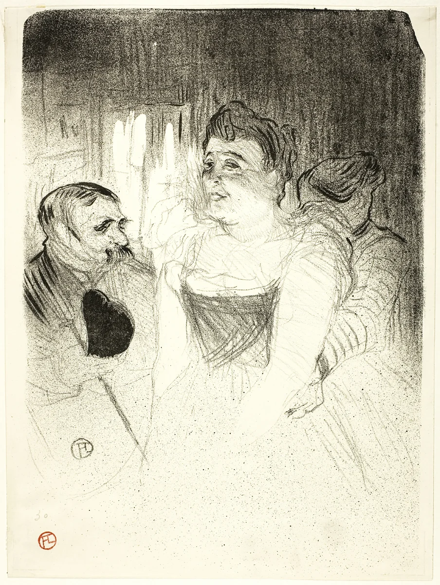 Judic by Henri de Toulouse-Lautrec, print, 1894