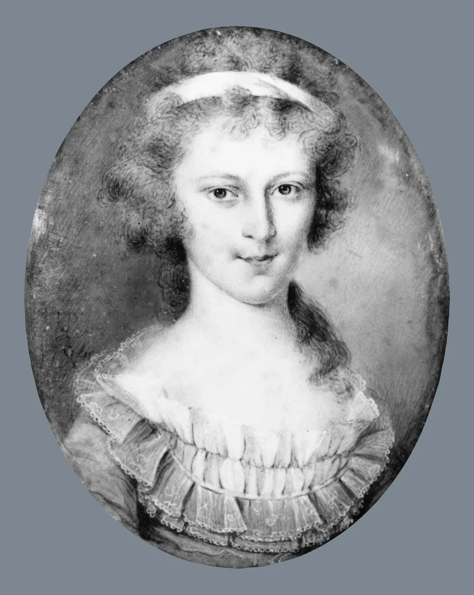 Mrs. John Sevier, Jr. (Rebecca Richards) by James Peale, artwork, 1794