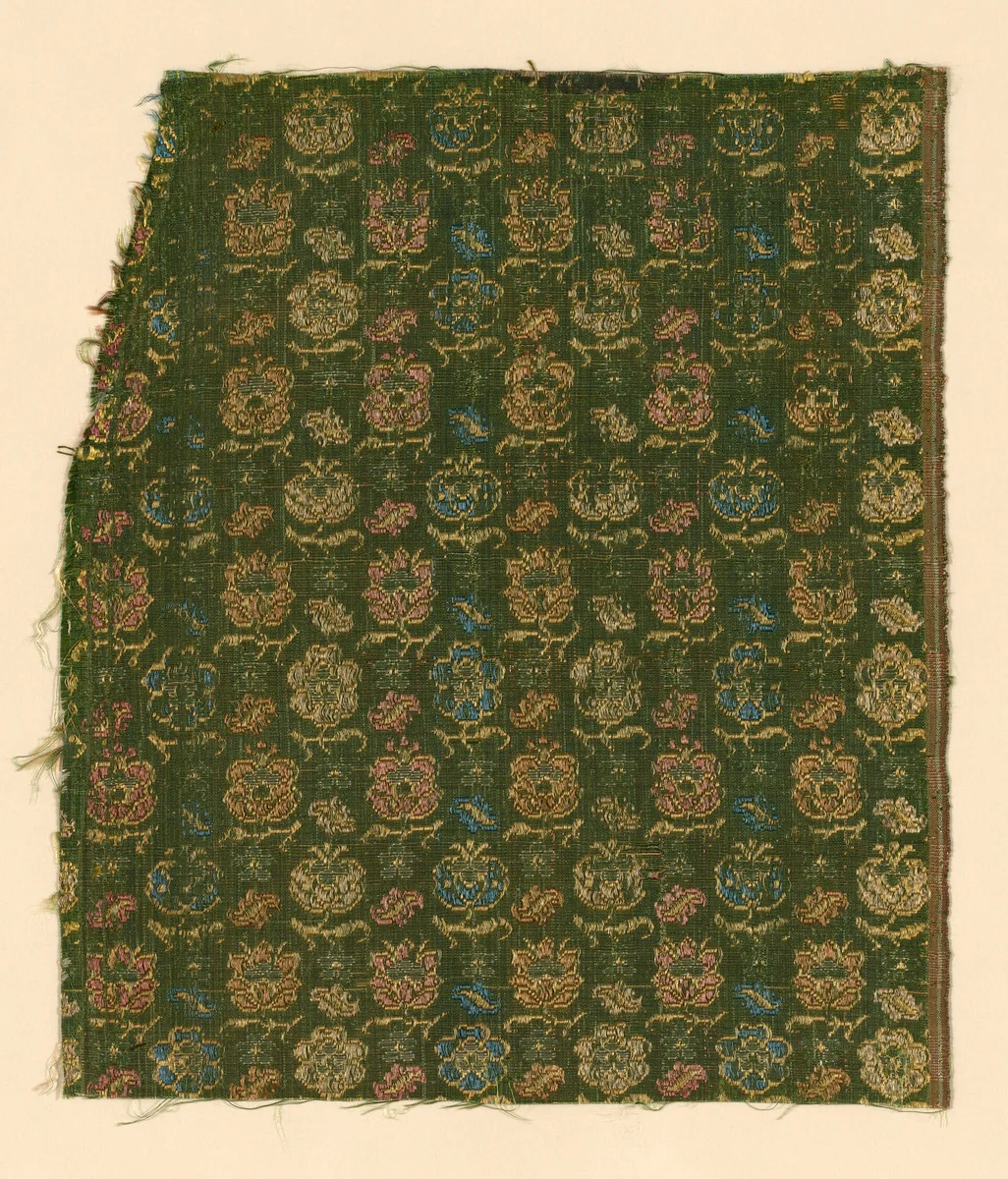 Fragment by Italy, textile, 1625-1675