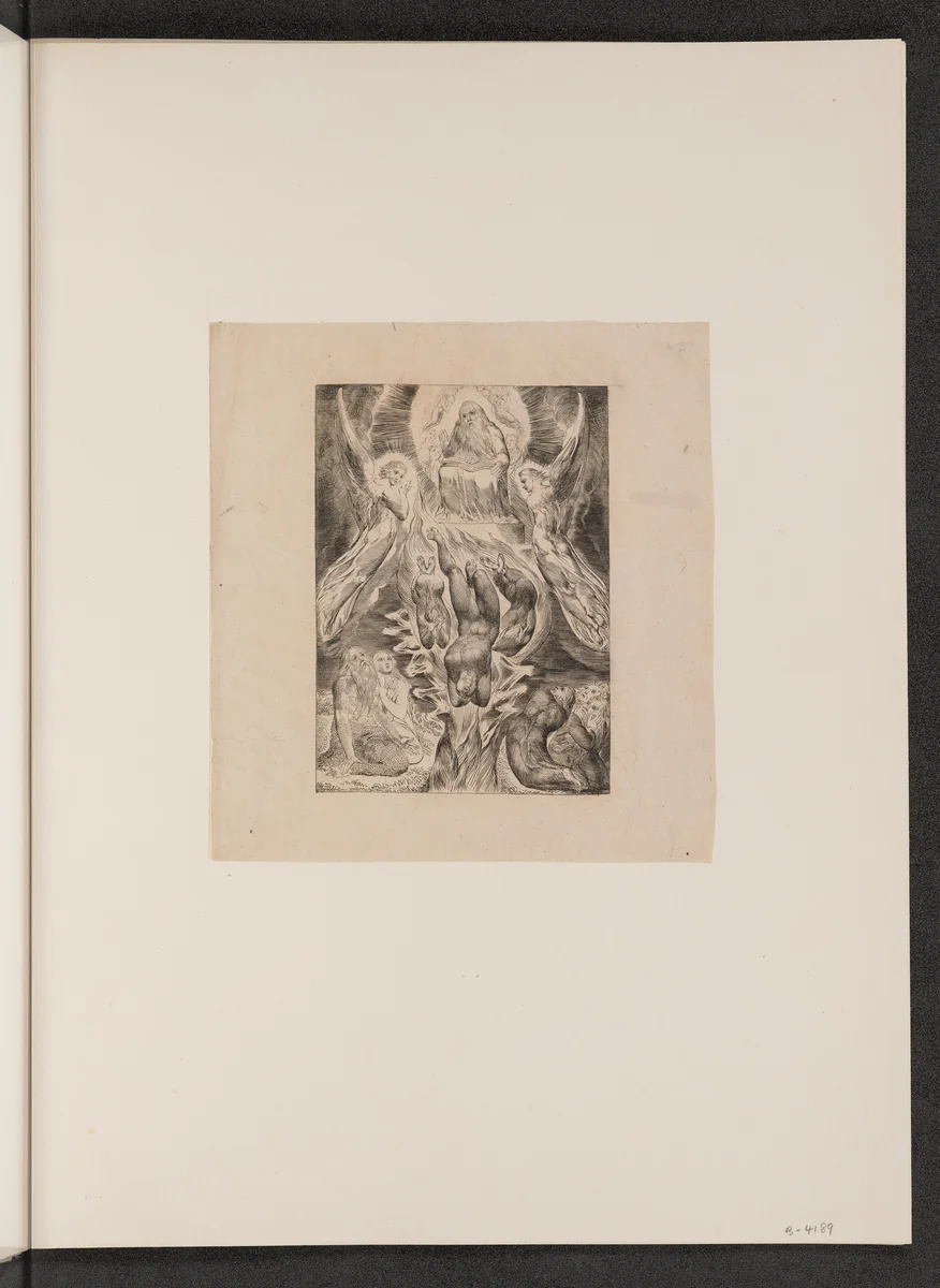 The Fall of Satan by William Blake, portfolio, 1825
