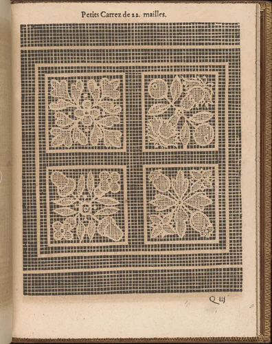 La Pratique de l'Aiguille, page 62 (recto) by Matthias Mignerak, book, 1605