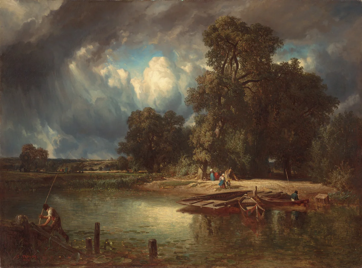The Approaching Storm by Constant Troyon, painting, 1849