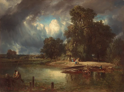 The Approaching Storm by Constant Troyon, painting, 1849