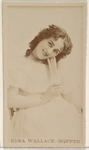 Edna Wallace-Hopper, from the Actors and Actresses series (N45, Type 8) for Virginia Brights Cigarettes by Allen & Ginter, photograph, 1885-1891