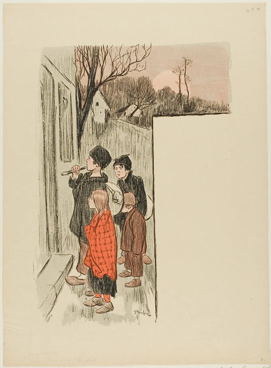 Les Petiots by Théophile Alexandre Steinlen, print, 1893