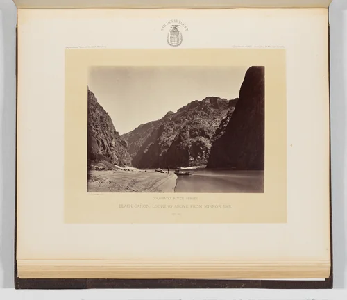 Black Cañon, Looking Above From Mirror Bar by Timothy O'Sullivan, photograph, 1871