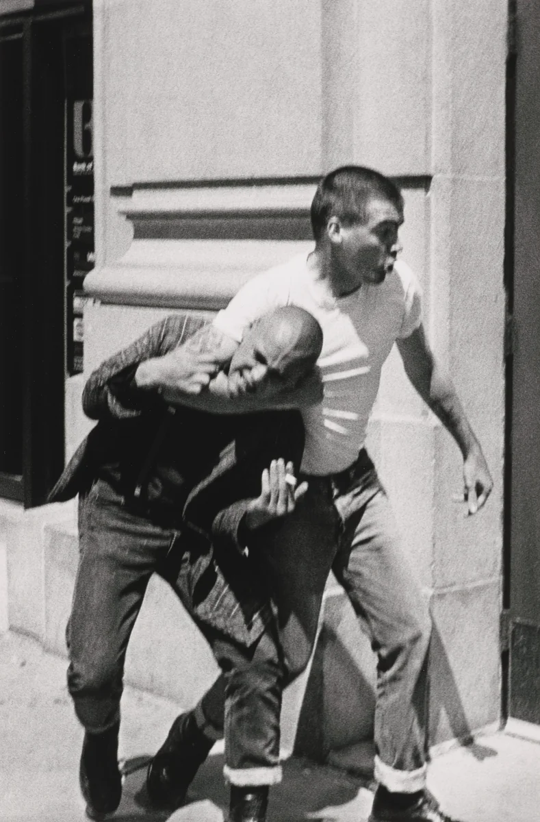 Beating the Snitch by Jim Goldberg, photograph, 1986