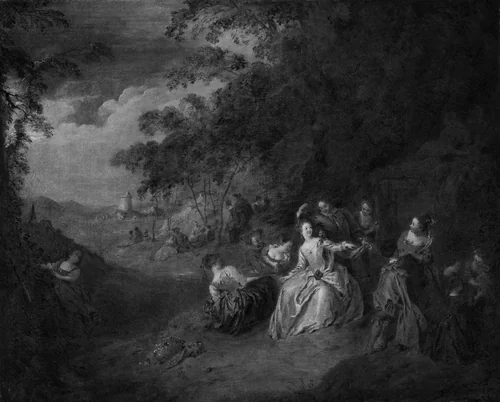 Love in the Open Air by Jean Baptiste Joseph Pater, painting, 1725-1736