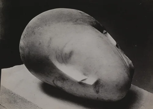 Untitled (Sleeping Muse) by Constantin Brâncuși, photograph, 1910
