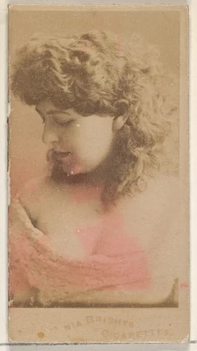 From the Actors and Actresses series (N45, Type 4) for Virginia Brights Cigarettes by Allen & Ginter, photograph, 1885-1891