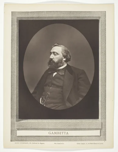 Gambetta by Etienne Carjat, photograph, 1871-1876