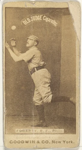 James G. Fogarty, Right Field, Philadelphia, from the Old Judge series (N172) for Old Judge Cigarettes by Goodwin & Company, photograph, 1887